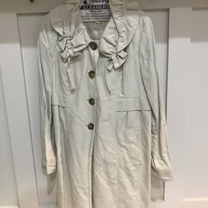 Anne Taylor LOFT Trench Coat with Cinching Detail